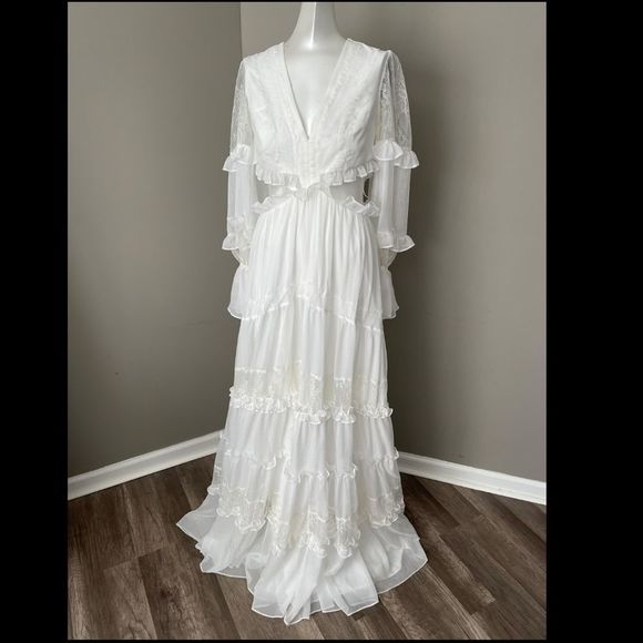 PatBO Lace-Trim Maxi Dress - Picture 5 of 9